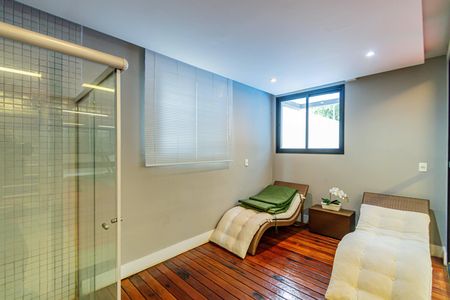 Studio para alugar com 60m², 1 quarto e 1 vaga Studio para alugar com 60m², 1 quarto e 1 vagaÁrea comum - Sauna