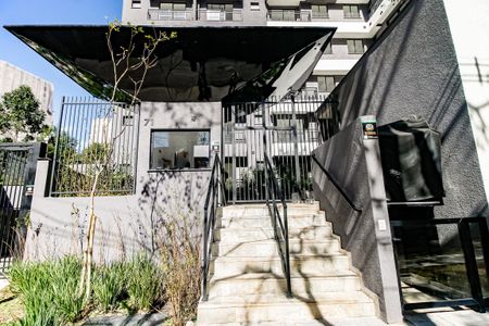 Apartamento para alugar com 26m², 1 quarto e 1 vaga Apartamento para alugar com 26m², 1 quarto e 1 vagaFachada e portaria