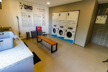 Apartamento para alugar com 26m², 1 quarto e 1 vaga Apartamento para alugar com 26m², 1 quarto e 1 vagaLavanderia