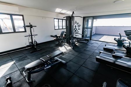 Apartamento para alugar com 26m², 1 quarto e 1 vaga Apartamento para alugar com 26m², 1 quarto e 1 vagaÁrea comum - Academia
