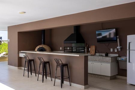 Apartamento para alugar com 55m², 1 quarto e 2 vagas Apartamento para alugar com 55m², 1 quarto e 2 vagasÁrea comum - Churrasqueira