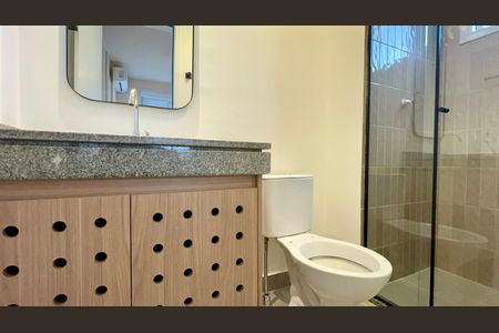 Studio para alugar com 25m², 1 quarto e sem vaga Studio para alugar com 25m², 1 quarto e sem vagaBanheiro da Suíte