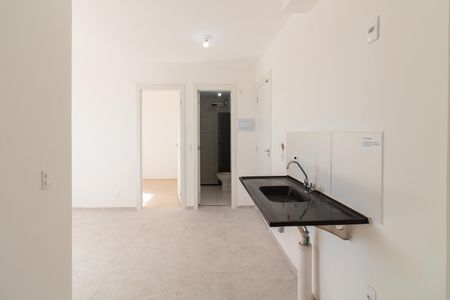 Sala - Cozinha de apartamento para alugar com 2 quartos, 35m² em Jardim Peri Peri, São Paulo