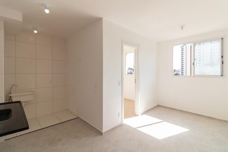 Sala - Cozinha de apartamento para alugar com 2 quartos, 35m² em Jardim Peri Peri, São Paulo