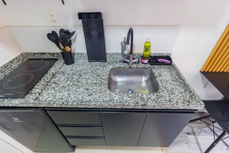 Casa de condomínio para alugar com 30m², 1 quarto e sem vaga Casa de condomínio para alugar com 30m², 1 quarto e sem vagaDetalhe - Cozinha