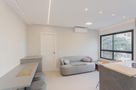 Sala de apartamento para alugar com 1 quarto, 35m² em Pinheiros, São Paulo
