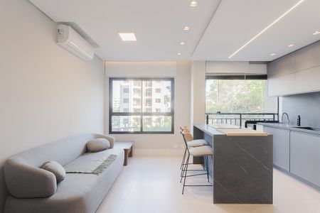 Sala de apartamento para alugar com 1 quarto, 35m² em Pinheiros, São Paulo