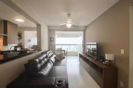 Sala de apartamento para alugar com 2 quartos, 77m² em Vila Alzira, Guarujá