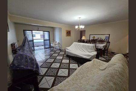 Sala de apartamento para alugar com 3 quartos, 182m² em Vila Caiçara, Praia Grande