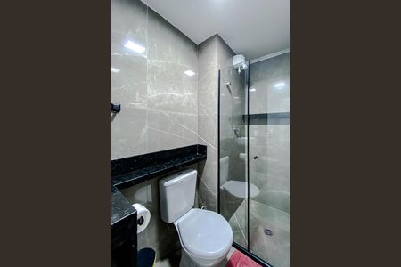 Banheiro da Suíte de apartamento para alugar com 1 quarto, 25m² em Parque Industrial Tomas Edson, São Paulo