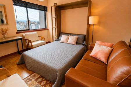 Sala - Dormitório de kitnet/studio à venda com 1 quarto, 32m² em Centro Histórico de São Paulo, São Paulo