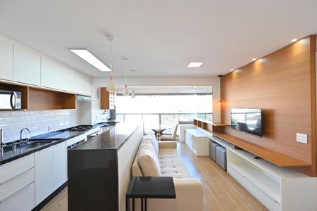 Sala de apartamento à venda com 1 quarto, 49m² em Mirandópolis, São Paulo