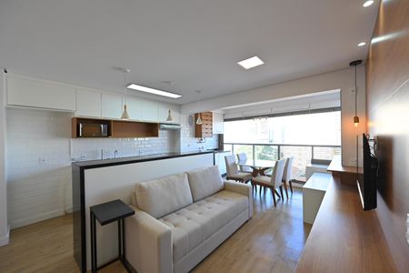 Sala de apartamento à venda com 1 quarto, 49m² em Mirandópolis, São Paulo