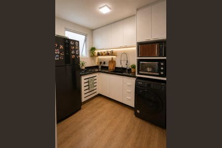 Cozinha de apartamento para alugar com 2 quartos, 49m² em Cristal, Porto Alegre