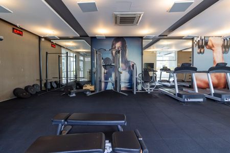 Studio à venda com 36m², 1 quarto e 2 vagas Studio à venda com 36m², 1 quarto e 2 vagasÁrea comum - Academia