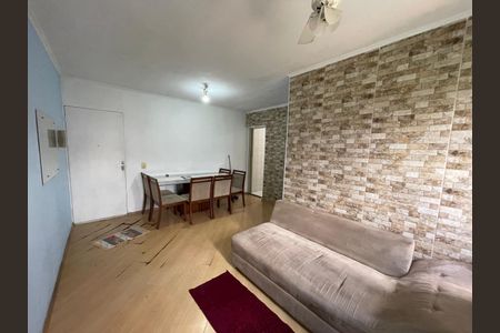 Sala de apartamento à venda com 2 quartos, 54m² em Jardim Santo André, Santo André
