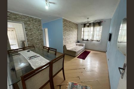 Sala de apartamento à venda com 2 quartos, 54m² em Jardim Santo André, Santo André