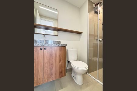 Apartamento para alugar com 27m², 1 quarto e sem vagaBanheiro da Suíte