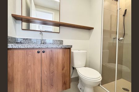 Apartamento para alugar com 27m², 1 quarto e sem vagaBanheiro da Suíte
