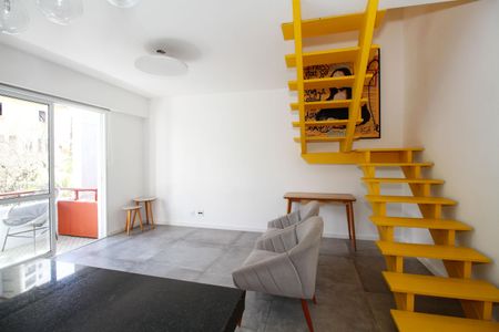 Sala de apartamento à venda com 1 quarto, 79m² em Jardim das Bandeiras, São Paulo