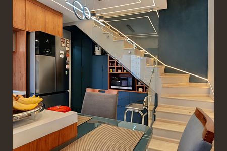 Apartamento para alugar com 85m², 1 quarto e 2 vagas Apartamento para alugar com 85m², 1 quarto e 2 vagasPavimento inferior - Cozinha