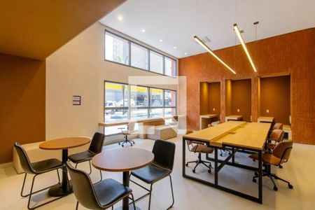 Studio para alugar com 28m², 1 quarto e sem vaga Studio para alugar com 28m², 1 quarto e sem vagaÁrea comum - Salão de festas
