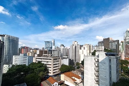 Vista do Dormitório de kitnet/studio para alugar com 1 quarto, 33m² em Bela Vista, São Paulo