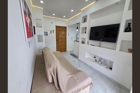 Sala de apartamento para alugar com 1 quarto, 48m² em Balneario Flórida, Praia Grande