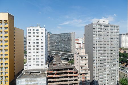 Vista da Varanda do Quarto de kitnet/studio à venda com 1 quarto, 42m² em Centro Histórico de São Paulo, São Paulo