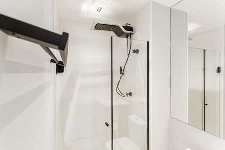 Apartamento para alugar com 26m², 1 quarto e sem vaga Apartamento para alugar com 26m², 1 quarto e sem vagaBanheiro da Suíte