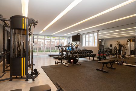 Studio para alugar com 25m², 1 quarto e 1 vaga Studio para alugar com 25m², 1 quarto e 1 vagaÁrea comum - Academia