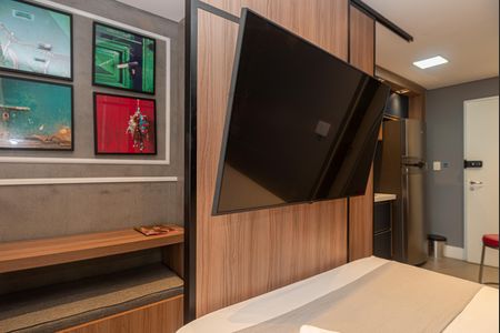 Studio para alugar com 25m², 1 quarto e 1 vaga Studio para alugar com 25m², 1 quarto e 1 vagaQuarto