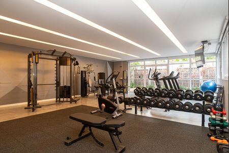Studio para alugar com 25m², 1 quarto e 1 vaga Studio para alugar com 25m², 1 quarto e 1 vagaÁrea comum - Academia