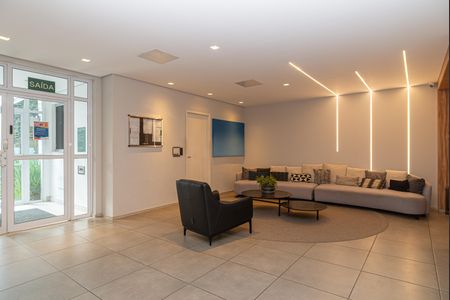Studio para alugar com 25m², 1 quarto e 1 vaga Studio para alugar com 25m², 1 quarto e 1 vagaÁrea comum - Hall Social