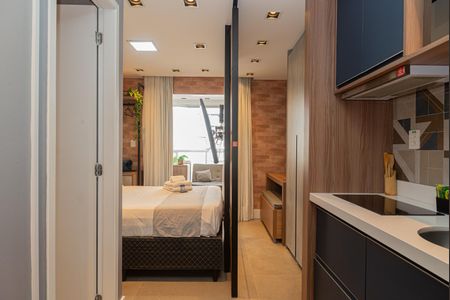 Studio para alugar com 25m², 1 quarto e 1 vaga Studio para alugar com 25m², 1 quarto e 1 vagaCozinha