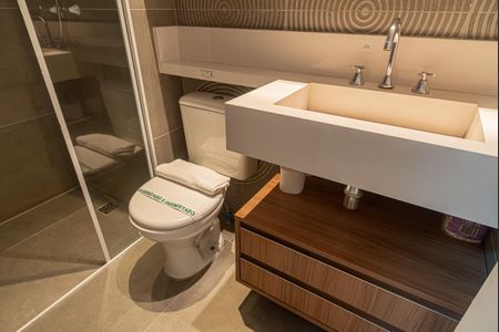 Studio para alugar com 25m², 1 quarto e 1 vaga Studio para alugar com 25m², 1 quarto e 1 vagaBanheiro