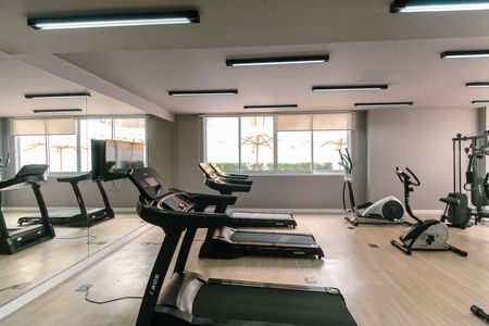 Apartamento para alugar com 35m², 1 quarto e sem vaga Apartamento para alugar com 35m², 1 quarto e sem vagaÁrea comum - Academia