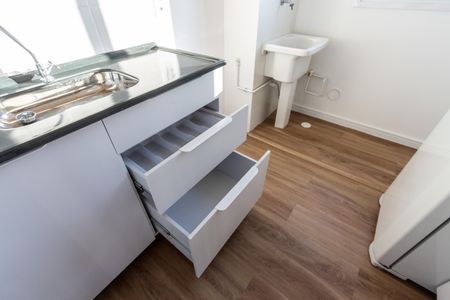 Apartamento para alugar com 37m², 2 quartos e sem vagaCozinha e Área de Serviço