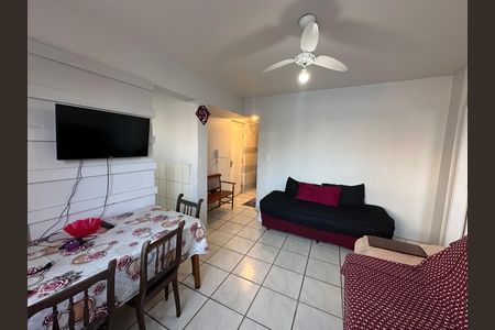 Sala de apartamento para alugar com 1 quarto, 50m² em Morro dos Barbosas, São Vicente