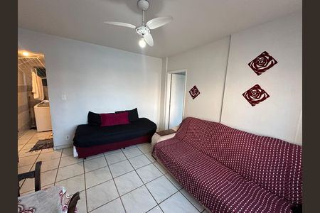 Sala de apartamento para alugar com 1 quarto, 50m² em Morro dos Barbosas, São Vicente