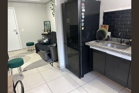 Cozinha de apartamento para alugar com 1 quarto, 44m² em Parque Campolim, Sorocaba