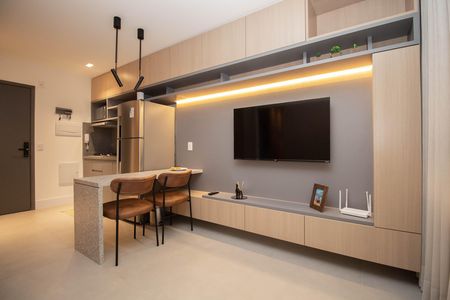Sala de apartamento para alugar com 1 quarto, 40m² em Águas Claras, Brasília