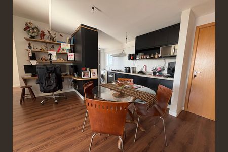 cozinha - sala de apartamento à venda com 2 quartos, 69m² em Parque Amazonia, Goiânia