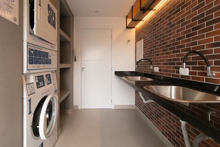 Studio para alugar com 23m², 1 quarto e 1 vaga Studio para alugar com 23m², 1 quarto e 1 vagaLavanderia