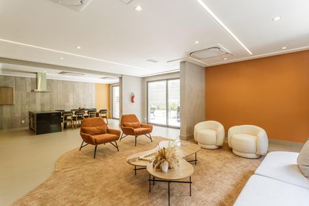 Studio para alugar com 31m², 1 quarto e sem vagaÁrea comum - Salão de festas