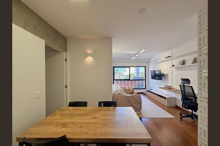 Sala de apartamento à venda com 2 quartos, 80m² em Brooklin, São Paulo