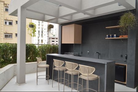 Apartamento à venda com 50m², 1 quarto e 1 vagaChurrasqueira
