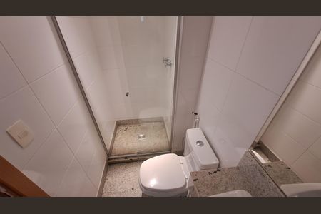 Banheiro da Suíte de apartamento para alugar com 3 quartos, 83m² em Funcionários, Belo Horizonte