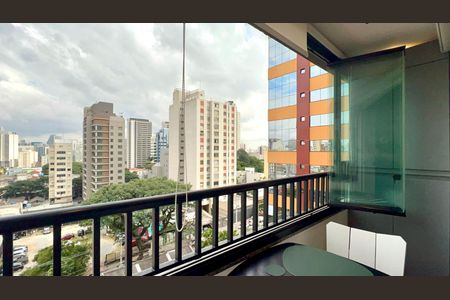 Studio para alugar com 25m², 1 quarto e sem vaga Studio para alugar com 25m², 1 quarto e sem vagaVaranda