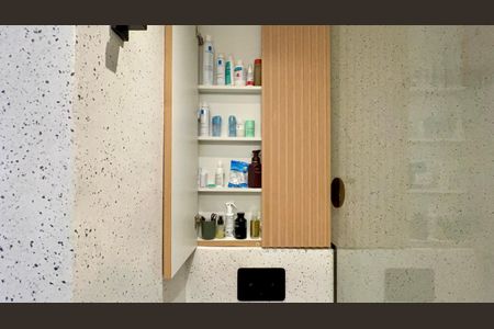 Studio para alugar com 25m², 1 quarto e sem vaga Studio para alugar com 25m², 1 quarto e sem vagaDetalhe do banheiro